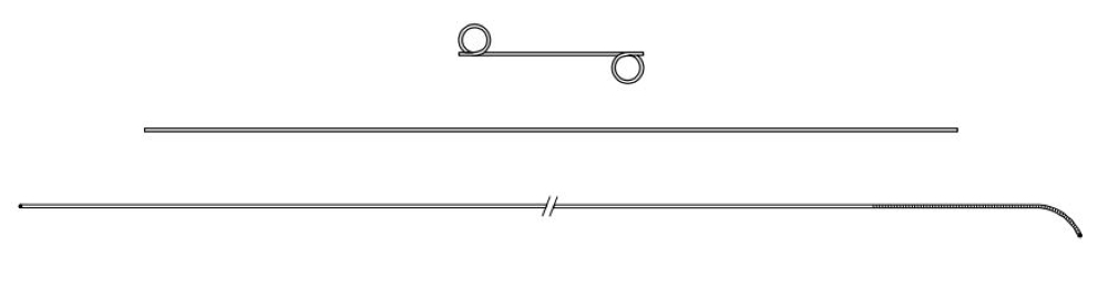 Conjunto de cateter ureteral pediátrico com duplo j sof-flex®