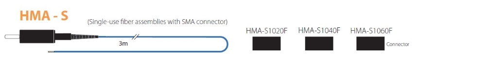 Cânula de fibra óptica uso único conexão sma image {(0 + 1)}