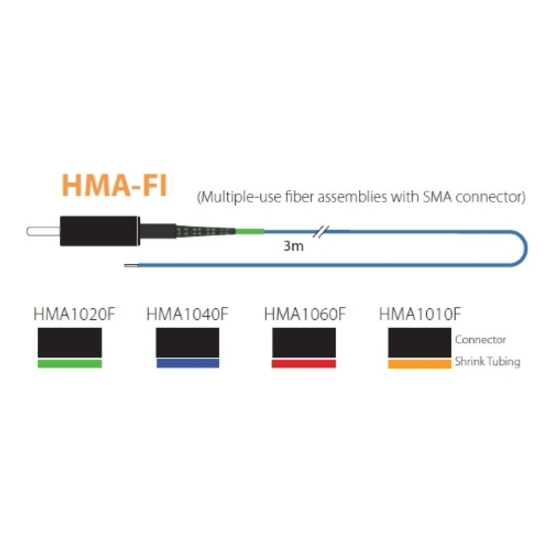Cânula de fibra óptica multiuso conexão sma
